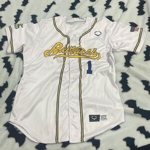 Bananas White & Yellow Baseball Jersey - Unbranded